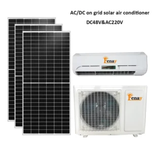 1.5HP 12K BTU Mini Split Wall Inverter Solar Air Conditioner with R410A R32 for Household Hotel Use