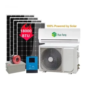 100% Solar 7000BTU Solar Off-Grid DC Air Conditioner T3 Wall Mounted Split Air Conditioner Solar System Application