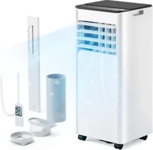 10,000 BTU Portable Air Conditioners Air Conditioner Cools Smart Cooling AC with Remote Dehumidifier Fan