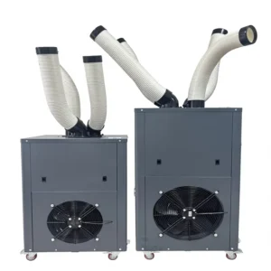 11kW Refrigeration Capacity Portable Spot Cooling Air Conditioner with Compressor Movable Industrial Cooler Flexible Air Duct