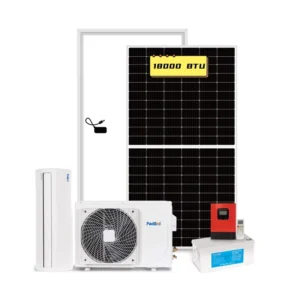 12000 18000 24000 BTU DC48V Solar Air Conditioner for Household Outdoor Use Split Wall Mounted Cooling Heating System