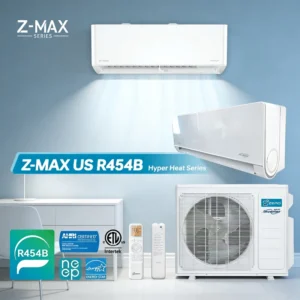 12000 18000 24000 Btu R454b OEM ODM Heat Pump Multi Zone Inverter Air Conditioner Split Mini Split Aire Acondicionado Split