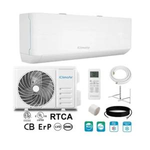 12000 Btu Resident Heat Pump R410a Air Conditioner Inverter Mini Split Cooling and Heating Air Conditioning System for Hotel