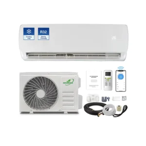 12000BTU Inverter Cooling Only Split Type Air Conditioner Unit Powerful Airflow Silent Night Mode Energy Saving Household