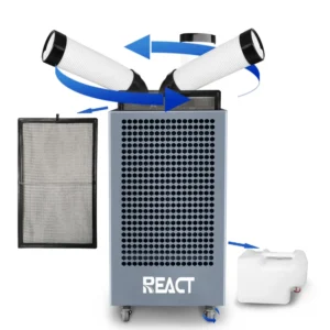 15000BTU Fixed Frequency Portable Air Conditioner United States Industrial Spot Cooler 6L Water Tank 55 60dB Quiet Operation