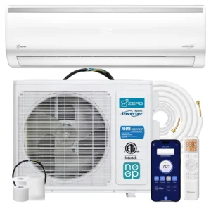 18000Btu Contractor Ductless Split System Heat Pump 208V 230V Full DC Inverter HVAC Unit AHRI ETL