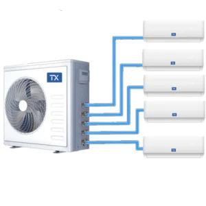 18000Btu~42000Btu Wall Mounting Multi Inverter Ductless Multi Zone Heat Pump R32 Dc Air Conditioner Set