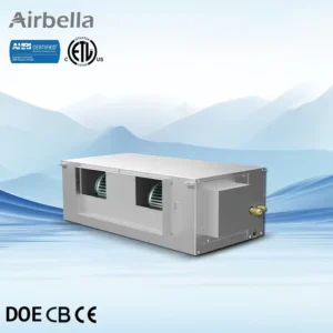 1N 50Hz Ducted Air Conditioner 96000btu Heating Cooling R410A Electric High Efficiency Variable Frequency Outdoor Supermarket