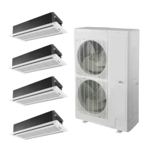 2 Way Cassette 4 Zone Central Air Conditioner Heat Pump VRF Air Conditioners Ceiling Mount Multi Zone Split Air Conditioning
