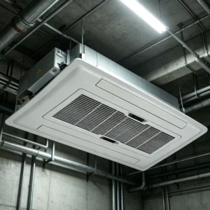 2 Way Cassette Fan Coil Unit With Condensate Pump and 3 Speed Fan for Entrance Hall Ceiling Installation Cassette Fan Coil Unit