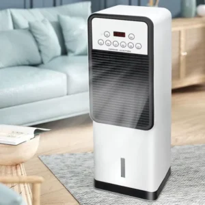 2 in 1 Cooling Heating Air Conditioner Fan 1800W Heater 45W Air Cooler Water Tower Fan with Remote Control Touchscreen