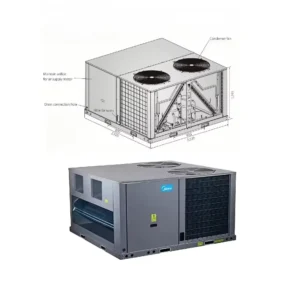 20ton 70kW 240000Btu Commercial Air Conditioners R410A for Hotels Rooftop Package Unit