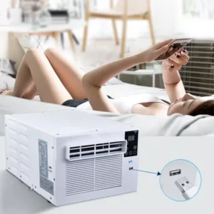 220V AC Camping Vehicle Portable Air Conditioner Fan New Remote Control