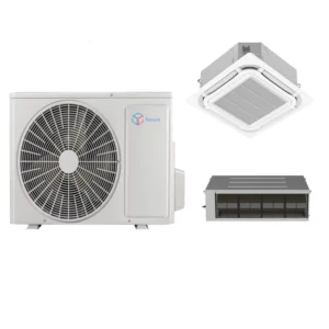 23SEER R32 Ceiling Concealed Ducted Fan Coil Unit Split 3TON 36000BTU 10.5KW 220V Air Conditioner System with Pump for Hotel