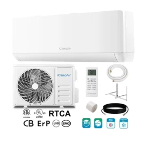 24000 BTU Split Inverter Heat Cool System WiFi Enabled Intelligent Temperature Control Variable Frequency R410A Hotel