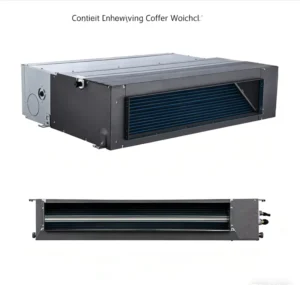 24000BTU Central Air Conditioner Ceiling Concealed Ducted Cooling Heating System for Home Hotel Use R410A High Efficiency