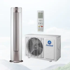24000Btu 3hp Tower Air Conditioner R410a Smart Inverter Heat Pump Floor Standing Cylindrical Air Conditioners Wifi