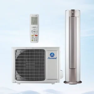 24000Btu 3hp Vertical Air Conditioner Inverter Floor Standing Cylindrical Air Conditioner Living Room R410a Wifi
