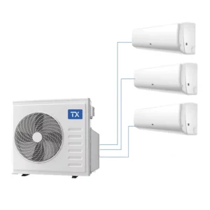 27000BTU R32 A+++ AC Multi Zone Commercial Multi Split Air Conditioner 3 Heads