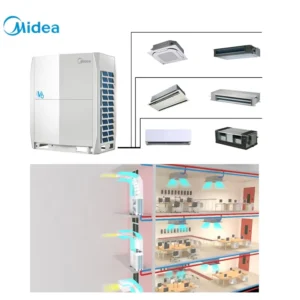 28kW Wide Capacity Range Smart Heating Cooling VRF VRV DC Inverter Central Air Conditioning Unit for Airports
