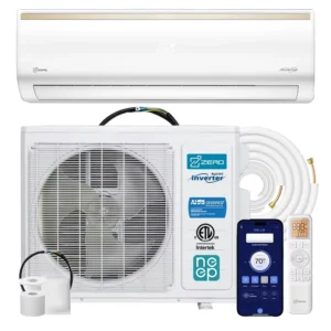 2TON 24000btu High Efficiency Ductless Mini Split Heat Pump 208V 230V DC Inverter HVAC System AHRI ETL NEEP