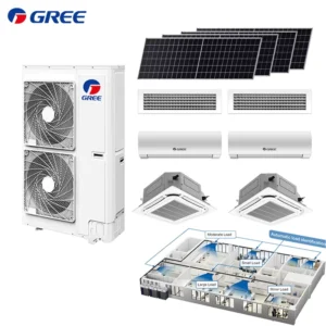 3.5HP 12kW DC Solar Central Air Conditioner Commercial Cassette Multi Zone Mini VRF Split Energy-Saving Household Outdoor