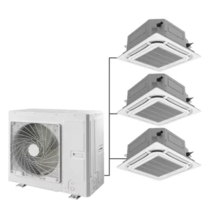36000 Btu Household Central Air Conditioning System DC Inverter VRF Multi Zone AC Cassette Duct Fan Coil