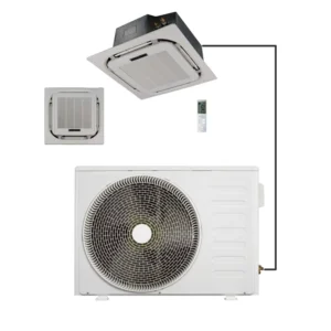 24/36/48/60k Btu Central Ceiling Cassette Air Conditioner Mini Split Heating Cooling
