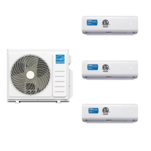 36000btu R454B Multi Zone Heating and Cooling Triple Connection Outdoor Indoor Wifi Smart 3 Zone Mini Split Heat Pump