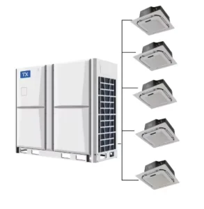 380V 5HP Cassette Ceiling Air Conditioners 48000btu Ceiling Central Air Conditioner Light Commercial Conditioning