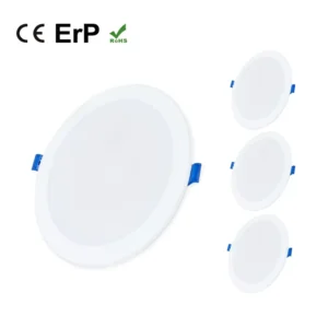 3CCT Adjustable 3W 6W 9W 12W 18W 24W Modern Round Recessed Mount Ultra Slim Thin Backlight Indoor Ceiling Light Led Panel Lamp