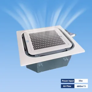 4 Pipe High Pressure Ducted Fan Coil Unit with Modbus Thermostat for Intelligent Building Control