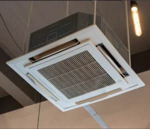 4-Way Ceiling Cassette Type Chilled Water Fan Coil Unit Multi-Functional Commercial Air Conditioner with 1 Year Warranty
