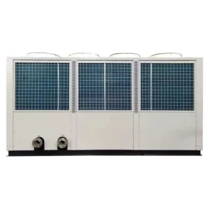 400 KW 50 Hp High Efficiency HVAC Air Cooled Screw Chiller Unit Dual Compressors Central Condition Free Cooling