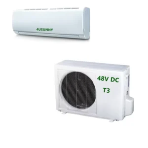 48V DC Solar Power Mini Split AC Off-Grid Air Conditioner for Household and Hotel Use
