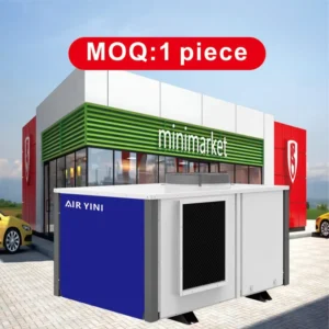 5 Tons 10 Tons T3 Rooftop Air Conditioner Air to Air Heat Pump Smart Heating Cooling System Wifi Control for +53℃ Hot Climate