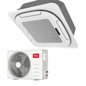 5.5HP 14kW Electric Ceiling Cassette AC 85 Downward Airflow 2100m h Self Clean Negative Ion Generator Energy Household Hotel