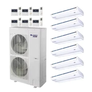 5HP 14kw VRF Refrigeration System with 8 28kw Wired Controller HVAC for Air Conditioners