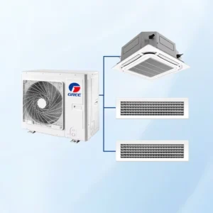 5HP 18KW Central Air Conditioner Commercial Ceiling Cassette Indoor Multi Zone Mini VRF Split DC Pump Eco friendly R410A