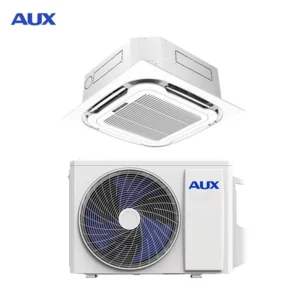 5HP Ceiling Cassette Smart Air Conditioner Variable Frequency 45000BTU AC with Four way Household Cooling and Heating