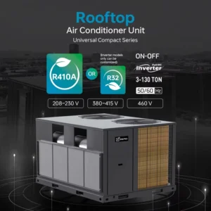 6.2 130TON Rooftop Packaged air Conditioner 10 Ton 20 Ton 30 Ton 40 Ton Packaged Rooftop Unit Hvac System R32 R410A Inverter
