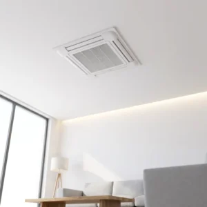 60000 Btu 8 Ton 4 Way Ceiling Cassette Air Conditioner DC Inverter High Efficiency Fan Pump Smart Automatic Remote Control
