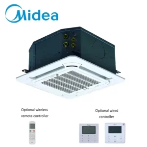 600CFM Four Way FCU 4 Pipe Water Concealed Cassette Air Conditioner Fan Coil Unit Ceiling Mounted for Factory