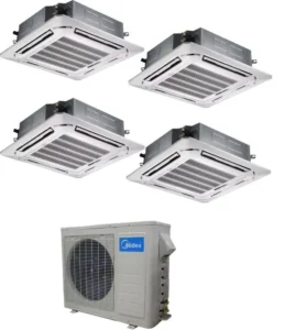 60Hz Ceiling Cassette Central Air Conditioner Cassette Fan Coil Unit