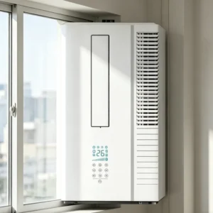 7500BTU High Cooling Electric Window Air Conditioner 780W Variable Frequency Energy Class Full Room Temperature Adjustment Easy