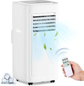 8000 BTU Portable Air Conditioner Floor Room Air Conditioner Energy Saving with Cool Dehumidifier Fan Mode