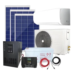 9000~24000BTU Hybrid ACDC Solar Air Conditioner Energy Saving Split Type AC Unit for Home Office Cooling