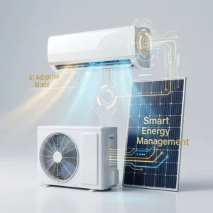 9000BTU 18000BTU 2HP DC48V Solar Air Conditioner 100% Off grid Solar Powered Split AC For Large Living Room