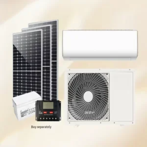9000BTU 24000BTU AC DC Hybrid Solar Split Air Conditioner Wall Mounted Solar Powered Aircon for Home Use