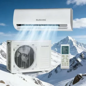 9000BTU ON/OFF High Efficiency Electric Mini Portable AC Split Air Conditioner Cooling Heating with Remote Control Connect Pipes